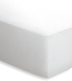 Schlafgut - Jersey-Elasthan Spannbetttuch für Matratzen / Wasserbetten bis 220cm und 25 cm Höhe, Größe: 90/100 x 190/200/210/220 cm, Farbe: 011 - Weiss