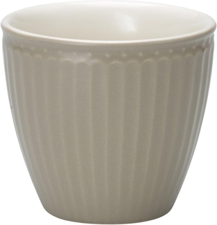 Greengate Latte Cup Alice Warm Grey Tasse Steingut Grau