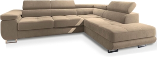 Masseno Ecksofa SELVA mit Schlaffunktion L-Form, Sofa mit Bettkasten