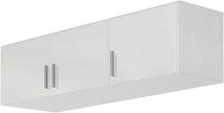 Rauch Möbel Celle Schrank Drehtürenschrank Schrankaufsatz in Weiß, 3-türig, BxHxT 136 x 39 x 54 cm