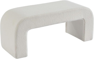 Vente-unique - Bank - Bouclé-Stoff - Weiß - CALVELO