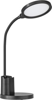 Eglo 75723 Tischleuchte REHAMNA LED Kunststoff schwarz 2,1W 2700-6500K H:55cm Ø15cm dimmbar mit Touchdimmer