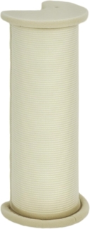 PawHut Kratzbaum Kratzbrett Eckdesign platzsparend Kippschutz, Plüsch, Cremeweiß, 35L x 35B x 85H cm