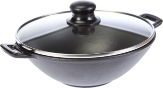 kela Wok Mini, Induktionsgeeignet, Glasdeckel, Stäbchen, Holzzange