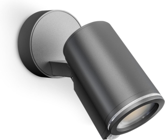 Außenwandstrahler Spot ONE SC anthrazit, mit 90° Bewegungsmelder, per App bedienbar, Sensor LED-Leuchte inkl. GU10-Leuchtmittel, 7,9 W