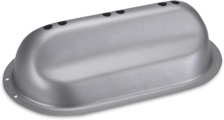 Städter We Love Baking Stollenbackhaube Metall Silber 23x12 cm