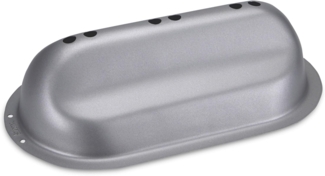 Städter We Love Baking Stollenbackhaube Metall Silber 23x12 cm