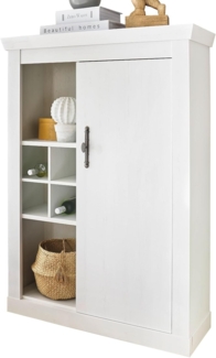 Kommode Fiastra in weiß Pinie Landhaus 105 x 146 cm