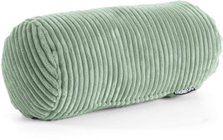 mokebo Nackenrolle Das Nickerchen', aus Cordstoff, als gemütliches Nackenkissen, Kissenrolle oder Zierkissen in Salbei