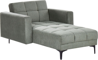 Beliani 'ALNES' Chaiselongue, Dunkelgrün, Polyester