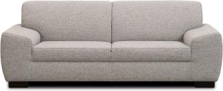 DOMO. collection Incanto Sofa | 2,5-Sitzer, hellgrau, 220 x 89 x 81 cm