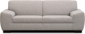 DOMO. collection Incanto Sofa | 2,5-Sitzer, hellgrau, 220 x 89 x 81 cm