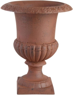 2 Stück Esschert Design Blumentopf, Übertopf Französische Vase, Amphore auf Sockel, Größe XS, ca. 11 x 11 x 16 cm