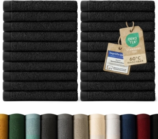 Blumtal Gästehandtücher 30x30cm - weich und saugstark, Frottee (24-St), 12er und 24er Set, 100% Baumwolle