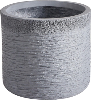 Blumentopf grau rund 26 x 26 x 25 cm SAMOS
