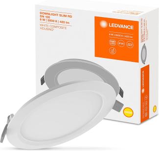 Ledvance EINBAUDOWNL. 6W 3000K 420LM (DOWNLIGHT SLIM RD105)