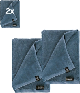 SCHÖNER WOHNEN-Kollektion Duschtücher Sense, Frottee (2-St), mit Velourborte, hautschmeichelnde Airtouch Qualität, super weich