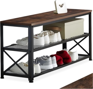 tectake Schuhregal Blackpool, Einzelstück, Industrial Style