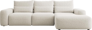 Selsey Sofa Ecksofa Eckcouch Schlafsofa Couch Mit Stauraum Schlaffunktion Pflegeleicht Mit Kissen Lendenkissen L Form Freistehend Rechts Chenille Creme Carnos