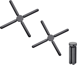WESTMARK Topfuntersetzer 2 Stück, faltbar, Ø 22 cm Silikon, PA