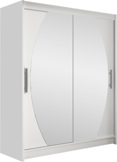 Mirjan24 Schiebetürenschrank Westa VIII, Weiß / Spiegel