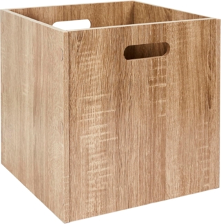 HOME DECO FACTORY, HD0257, Aufbewahrungswürfel 30X30 cm Holz, Vielseitigkeit, funktionales Design, Anpassungsfähigkeit, Ästhetik und Diskretion