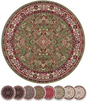 Kurzflor Orient Teppich Zabul - 80x250x0,8cm - grün