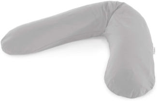 Theraline Ersatzbezug für Das Original Schwangerschaftskissen & Stillkissen, Stillkissen Bezug 190 cm, Bamboo Collection aus Bambusviskose und Bio-Baumwolle, Farbe: Grau