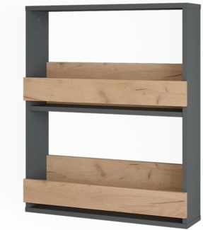 Weinglasregal Repose Goldkraft Eiche/Anthrazit 60 x 72 cm Vicco