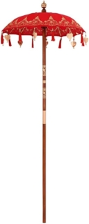 vidaXL Balinesischer Sonnenschirm Sonstiges Rot x 260 cm 42006466