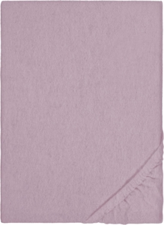 biberna Melange-Flanell Spannbetttuch 0841380 MELANGE UNI, brombeer, 1x 180x200 cm - 200x200 cm