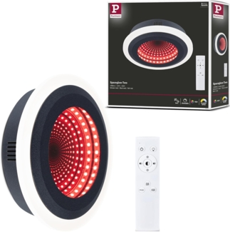 Paulmann 71037 LED Deckenleuchte Spaceglow Two RGB Tunable White dimmbar schwarz