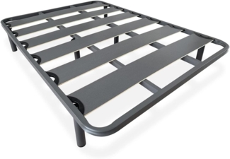 amuéblate online - Lattenrost, verstärkt, geräuschdämpfend, 40x30 mm, mit Schraubfüßen, Stabilität und Robustheit, 150x190 cm