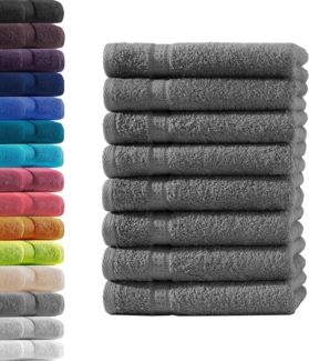 Hometex Premium Textiles Handtuch in Premium Qualität 500 g/m², Feinster Frottier-Stoff 100% Baumwolle, 8x Gästetuch, weich, saugfähig, extra schwer & flauschig - TEST BILD TOP MARKE 2025