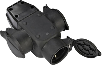 Brennenstuhl Kreuzverteiler Schuko-Gummikupplung 3x IP44