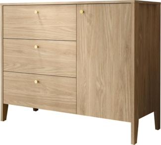 Kommode Snugly 1D3S SU03 (Farbe: Geölte Eiche)