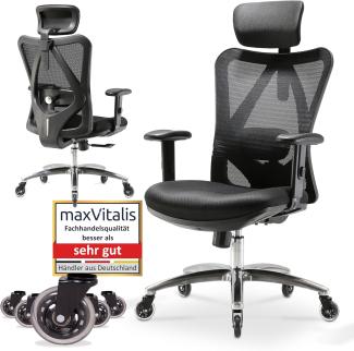 'Flex' Ergonomischer Bürostuhl, Mesh schwarz