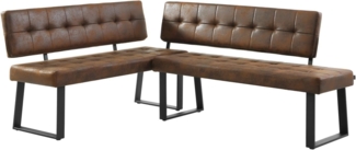 B&D home Eckbank AKA (2-St), beidseitig montierbar, gepolstert, mit Rückenlehne