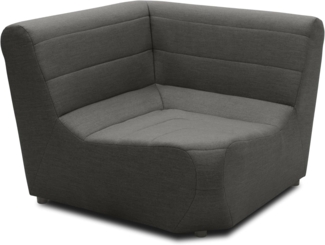 DOMO. collection Outdoor Ecksessel Borkum, Sessel wetterfest, Gartenmöbel, Eckmöbel, Gartensofa, Polsterecke, 106 x 106 x 80 cm (BxTxH), anthrazit