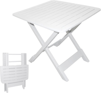Spetebo Gartentisch Klapptisch Tevere - 72 cm (Stück, 1-St, Gartentisch), Kunststoff Garten Beistelltisch