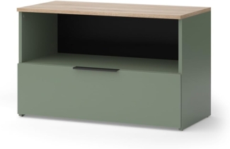 Vicco Kommode Grün 80 x 50 cm mit 1 geschlossenem Fach, Wido
