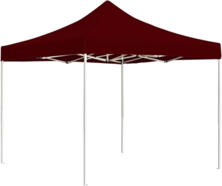 vidaXL Profi-Partyzelt Faltbar Aluminium 3×3 m Weinrot 45484