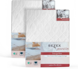 Matratzenauflage Inkontinenz-Mehrwegunterlage Generation SETEX, wasserdichte Matratzenauflage, hohe Flüssigkeitsaufnahme im Doppelpack