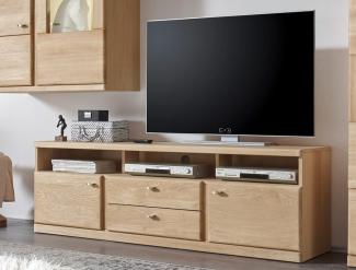 TV-Lowboard Lanciano 170 x 56 x 42 Wildeiche teilmassiv Schrank TV-Board