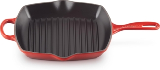 Le Creuset Signature Gusseisen-Grillpfanne Quadratisch 26 cm Kirschrot