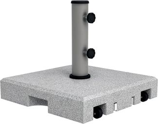 Outsunny Schirmhalter 28 kg Sonnenschirmständer mit Rollen, für Stöcke bis Ø 48 mm, Schirmständer, 1 tlg, Sonnenschirmfuß