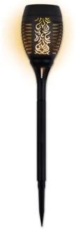 EASYmaxx Solar-Fackel 1,2V schwarz mit LED-Flammeneffekt