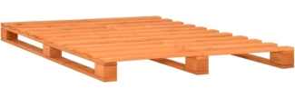 Palettenbett Braun Massivholz Kiefer 180×200 cm [285267]