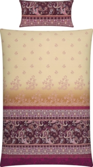 Erwin Müller Bettwäsche Bettwäsche, Mako-Satin, 2 teilig, Paisley