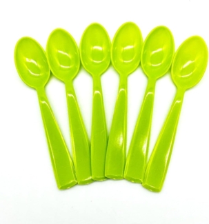 Kimmel Mokkalöffel Kinderlöffel Espressolöffel klein 6 Stück, Kunststoff, Limone